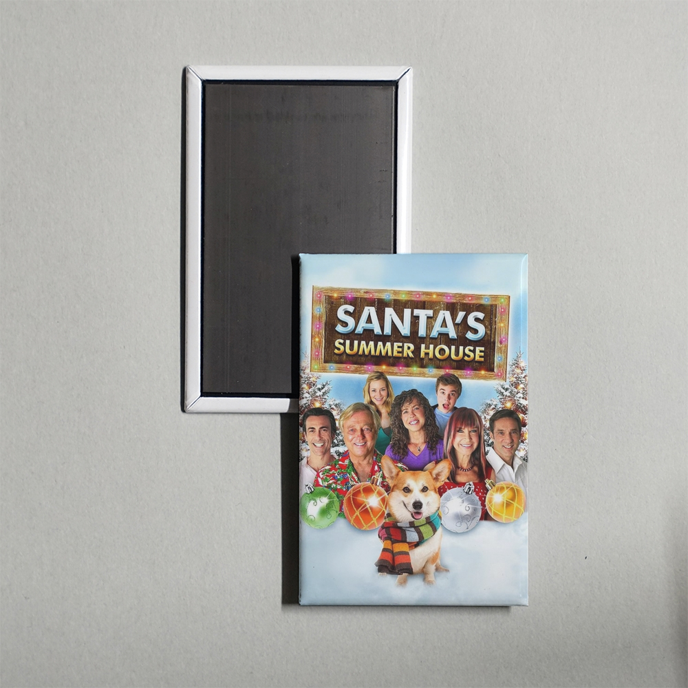 Santa's Summer House Mini Movie Fridge Magnet