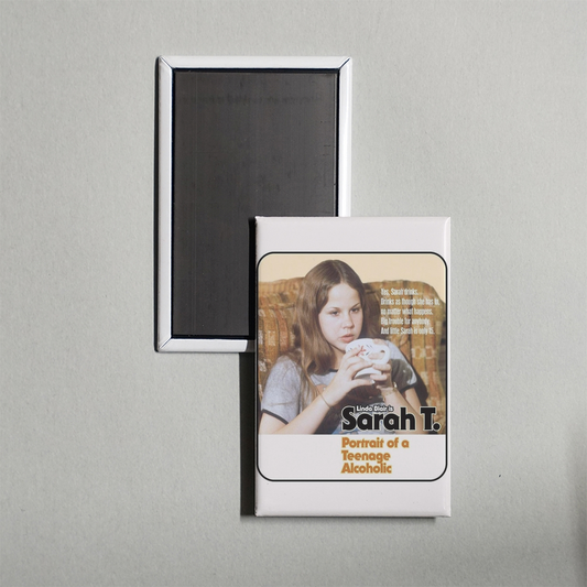 Sarah T. - Portrait of a Teenage Alcoholic Mini Movie Fridge Magnet