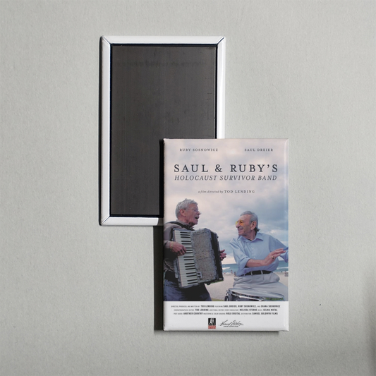 Saul & Ruby's Holocaust Survivor Band Mini Movie Fridge Magnet