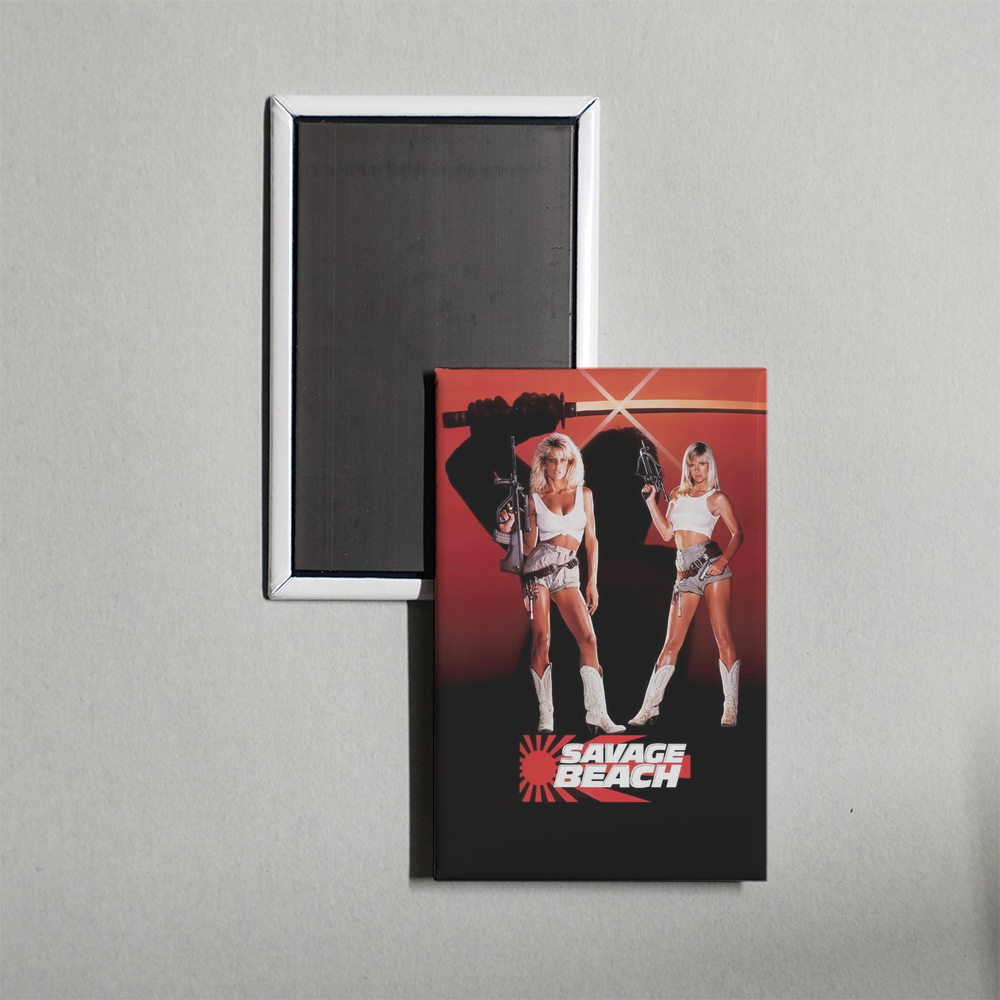 Savage Beach Mini Movie Fridge Magnet