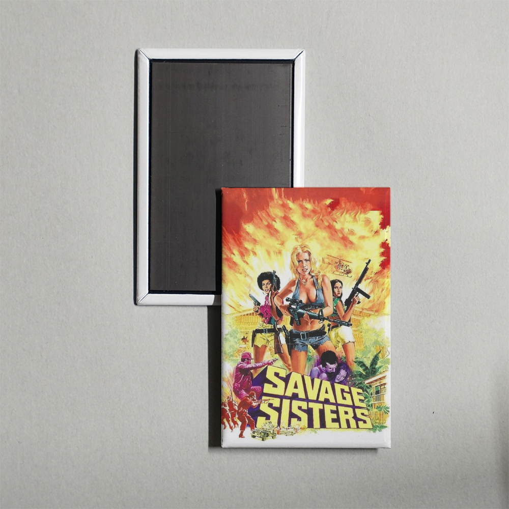 Savage Sisters Mini Movie Fridge Magnet