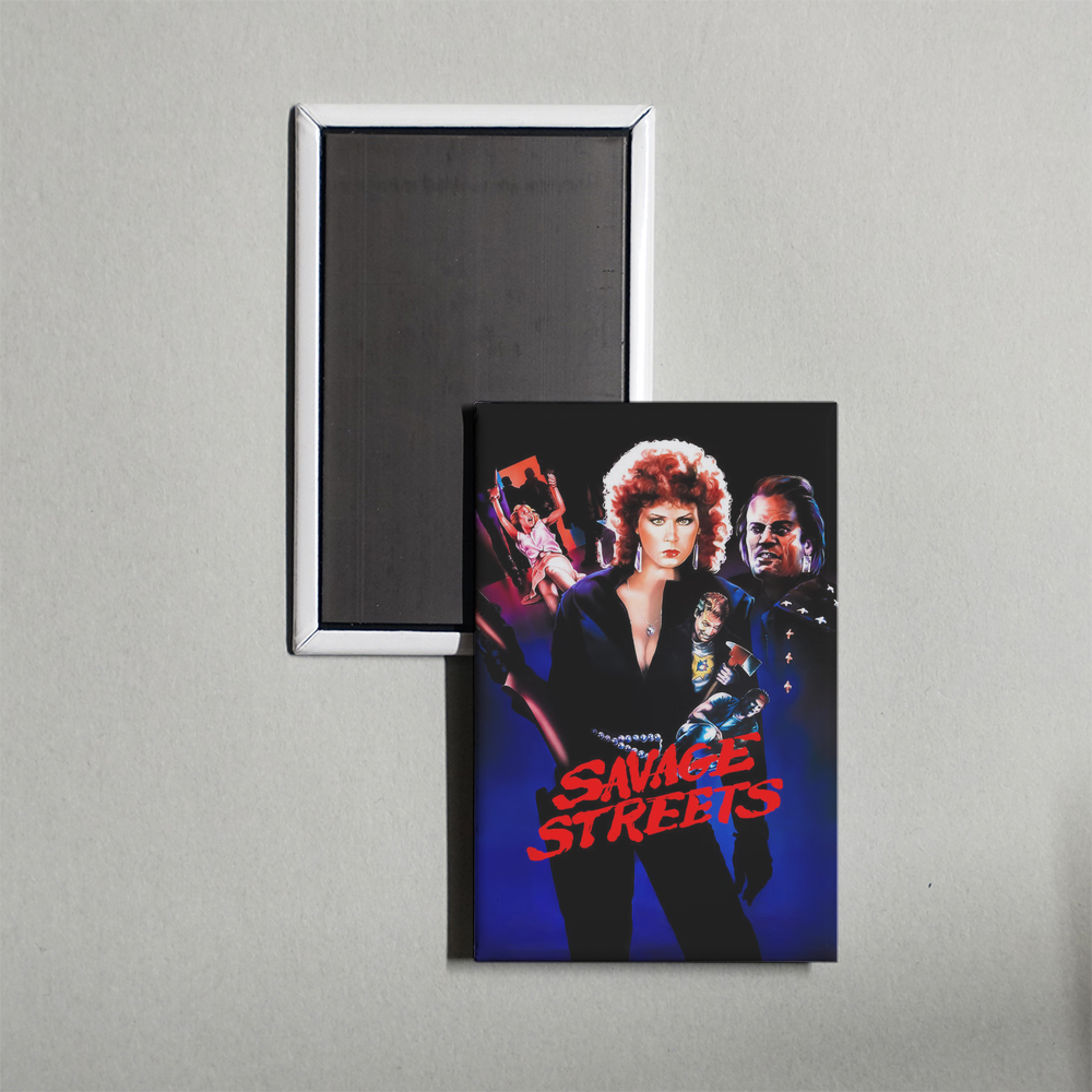 Savage Streets Mini Movie Fridge Magnet