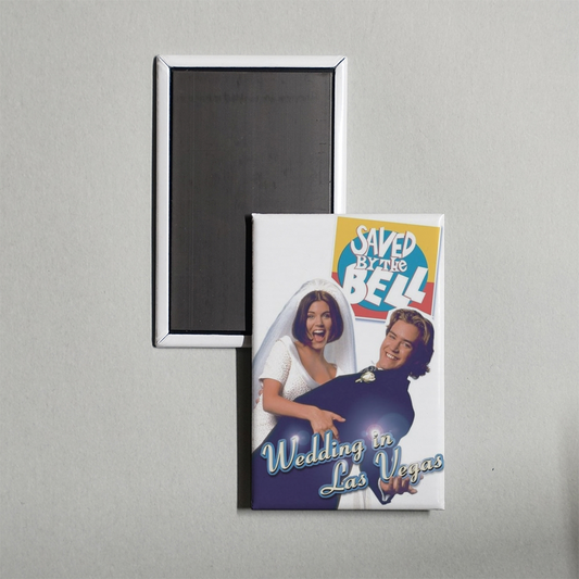 Saved by the Bell Wedding in Las Vegas Mini Movie Fridge Magnet