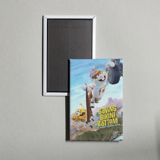 Saving Bikini Bottom The Sandy Cheeks Movie Mini Movie Fridge Magnet