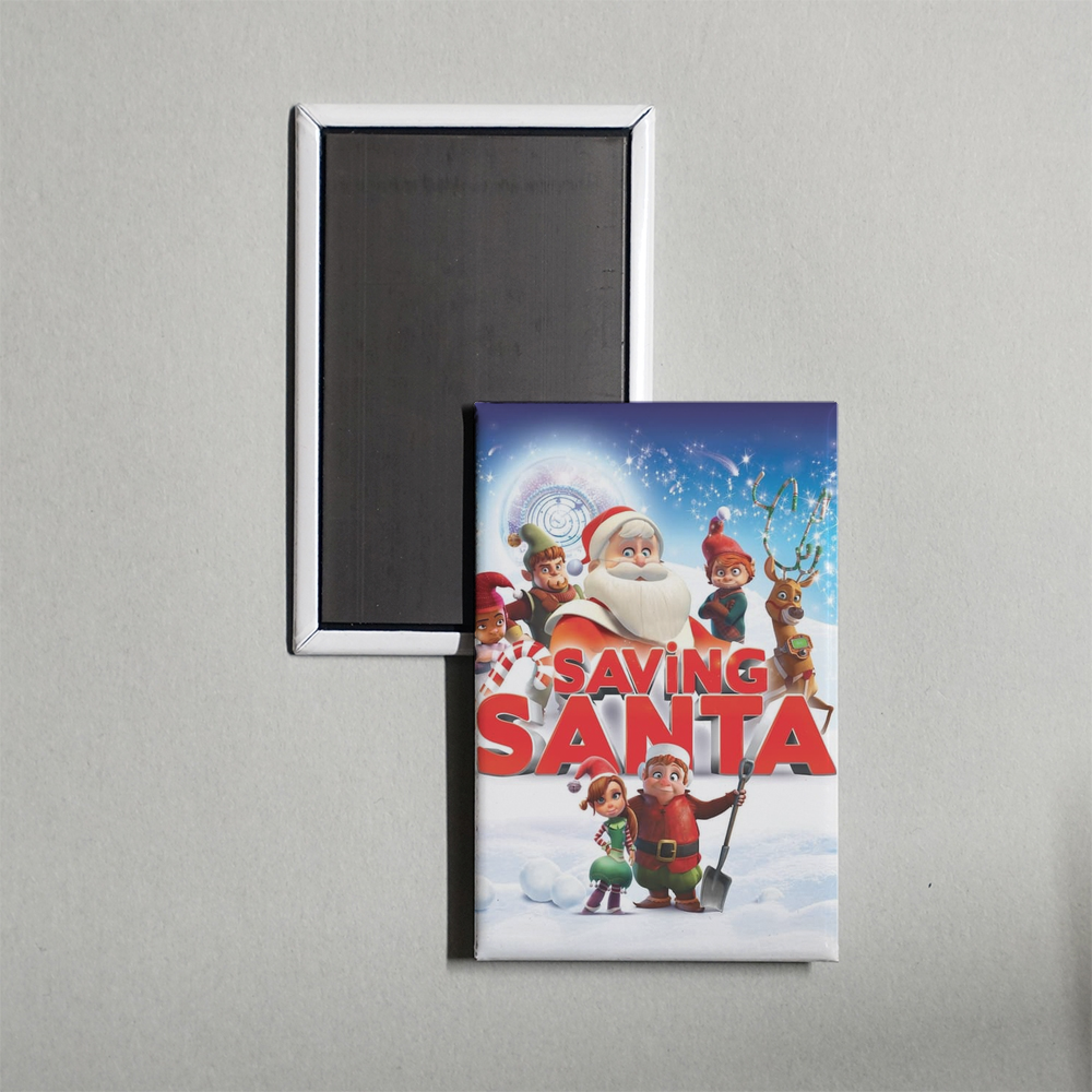 Saving Santa Mini Movie Fridge Magnet