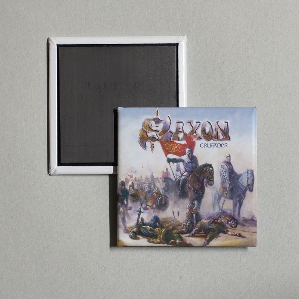 Saxon - Crusader (2009 - Remaster) Album Cover Fridge Magnet