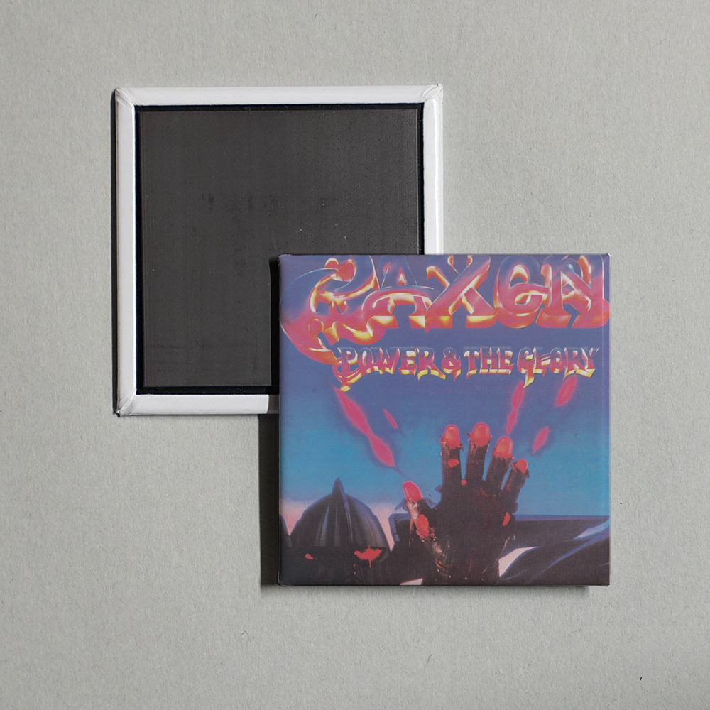 Saxon - Power & The Glory (1999 Remaster) Album Cover Fridge Magnet