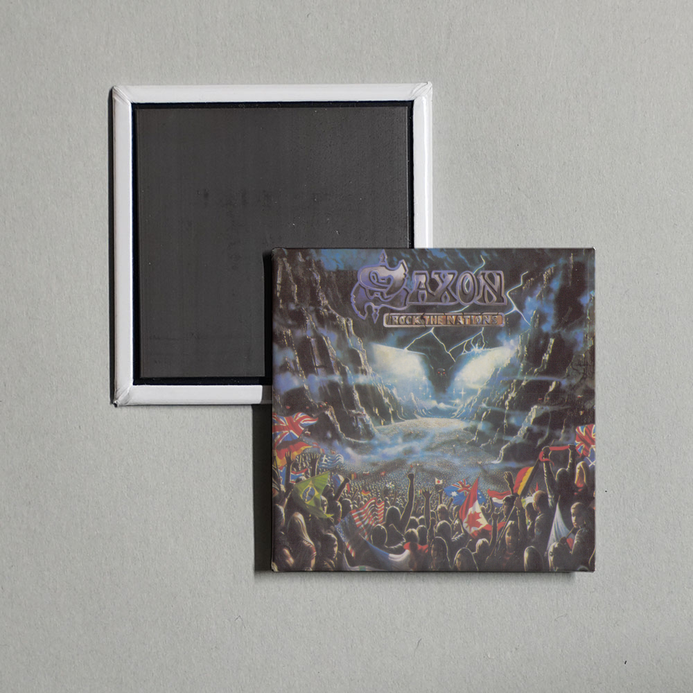 Saxon - Rock the Nations Album Cover Fridge Magnet