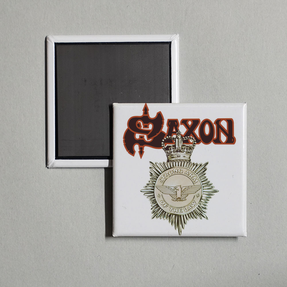 Saxon - Strong Arm of the Law (2009 Remaster) Album Cover Fridge Magnet