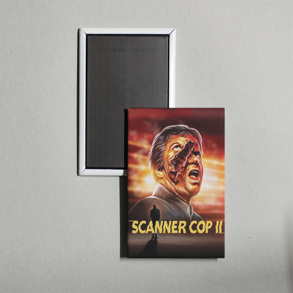 Scanner Cop II Mini Movie Fridge Magnet