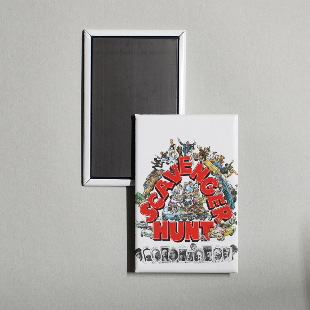 Scavenger Hunt Mini Movie Fridge Magnet