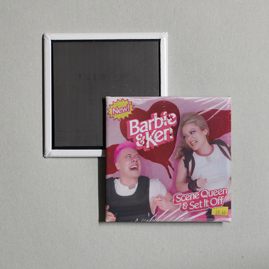 Scene Queen - Barbie & Ken Album Cover Fridge Magnet
