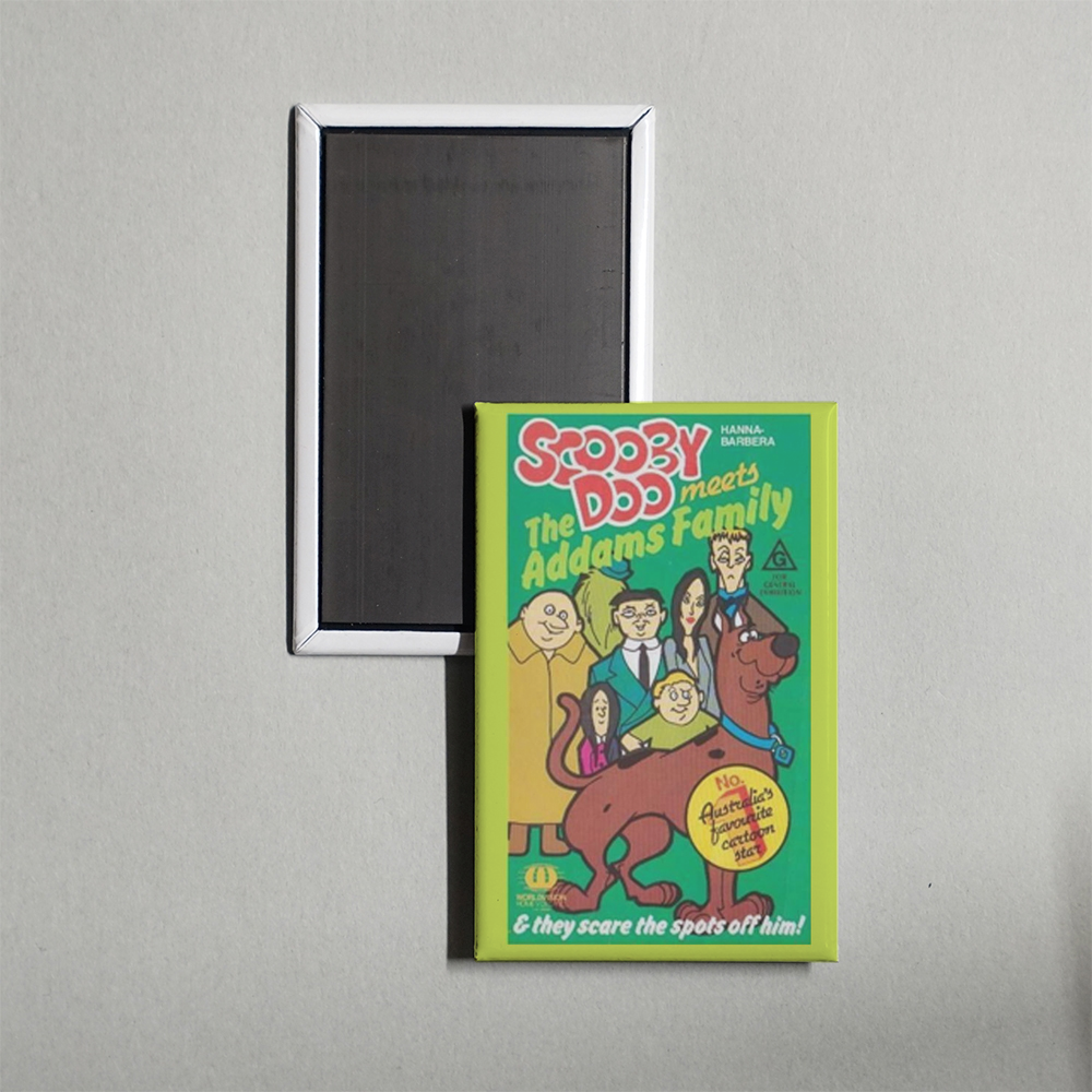 Scooby-Doo Meets The Addams Family Mini Movie Fridge Magnet
