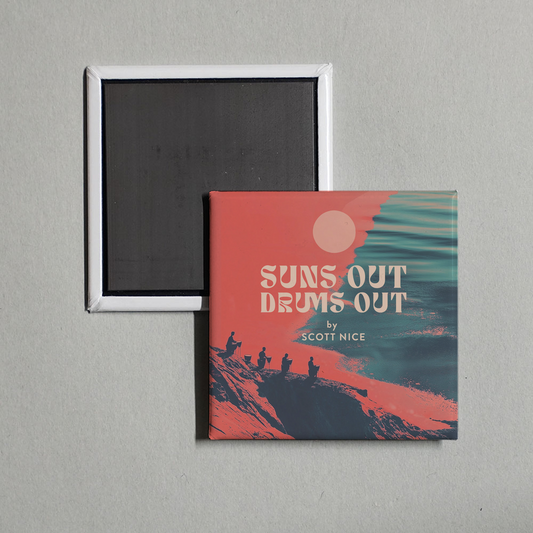 Scott Nice - Suns Out, Drums Out Album Cover Fridge Magnet