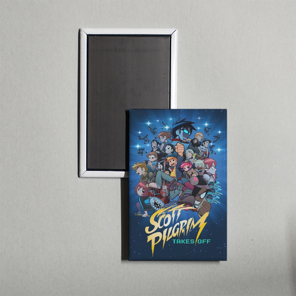 Scott Pilgrim Takes Off TV Show Fridge Magnet
