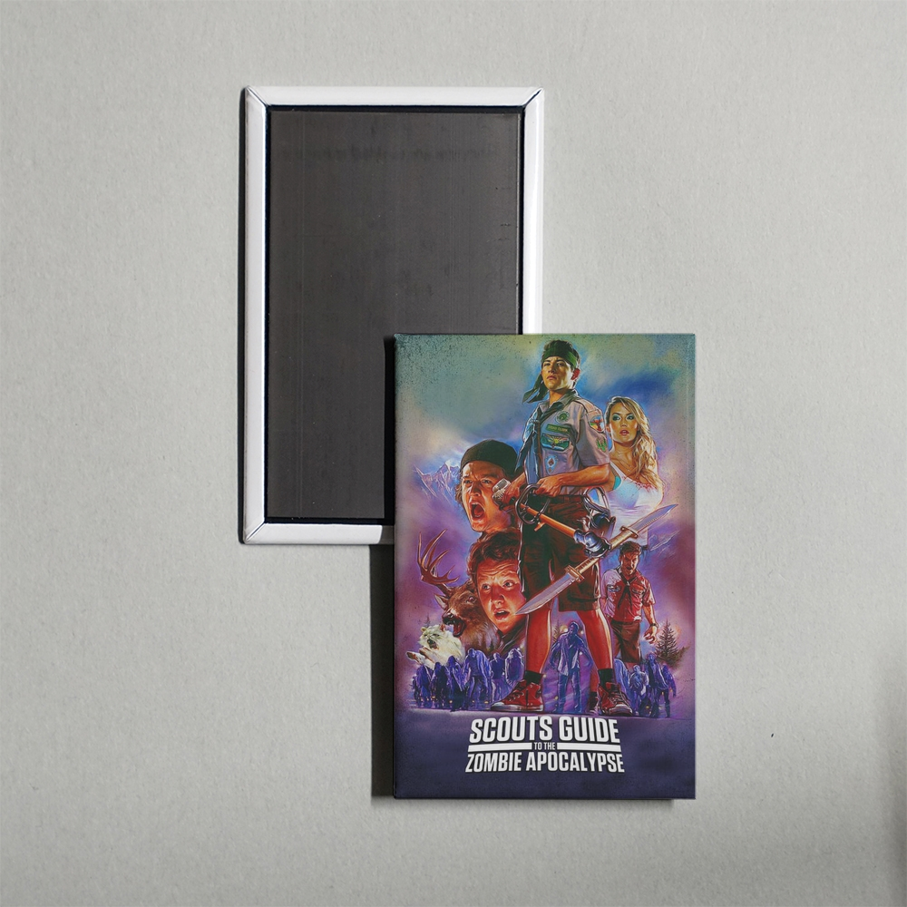 Scouts Guide to the Zombie Apocalypse Mini Movie Fridge Magnet