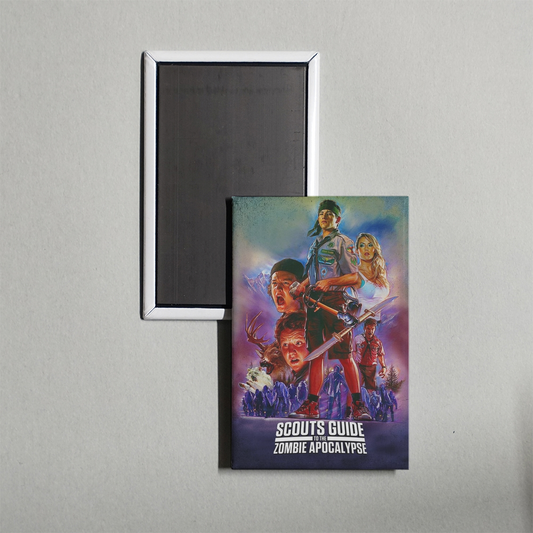 Scouts Guide to the Zombie Apocalypse Mini Movie Fridge Magnet