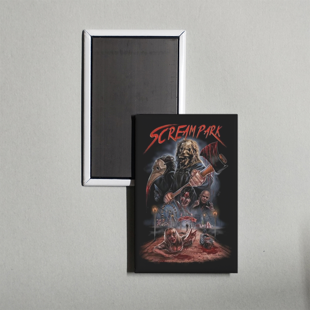 Scream Park Mini Movie Fridge Magnet