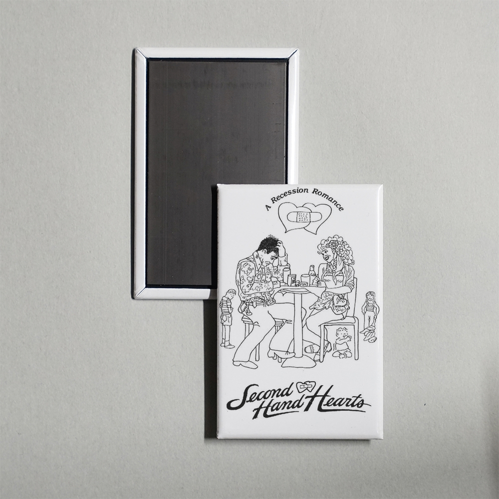 Second-Hand Hearts Mini Movie Fridge Magnet