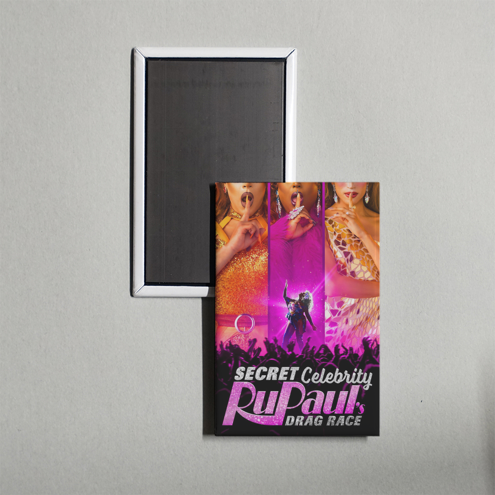 Secret Celebrity RuPaul's Drag Race TV Show Fridge Magnet