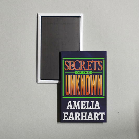 Secrets of the Unknown Amelia Earhart Mini Movie Fridge Magnet