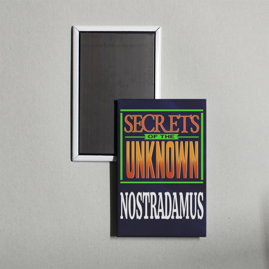 Secrets of the Unknown Nostradamus Mini Movie Fridge Magnet