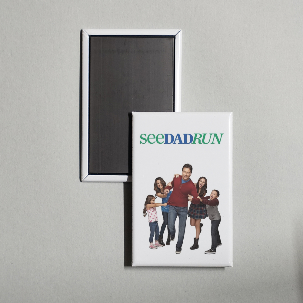 See Dad Run TV Show Fridge Magnet