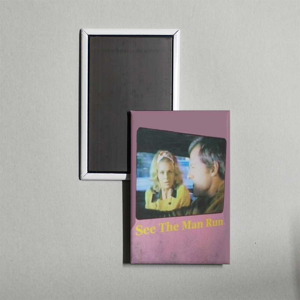See the Man Run Mini Movie Fridge Magnet