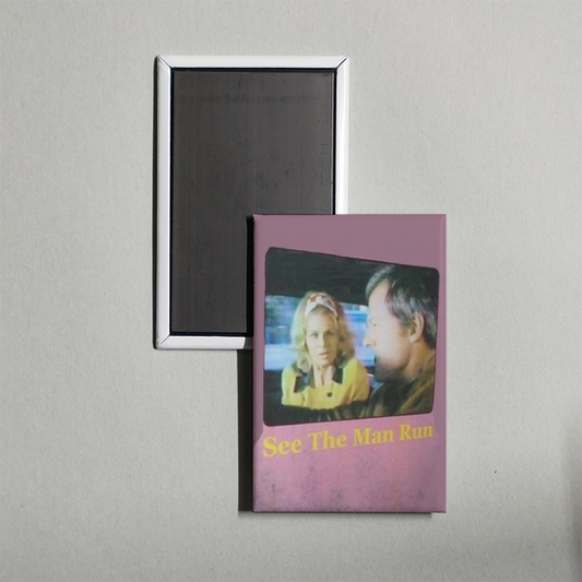 See the Man Run Mini Movie Fridge Magnet
