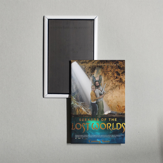 Seekers of the Lost Worlds Mini Movie Fridge Magnet