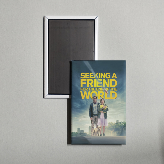 Seeking a Friend for the End of the World Mini Movie Fridge Magnet