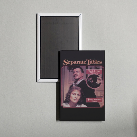 Separate Tables Mini Movie Fridge Magnet