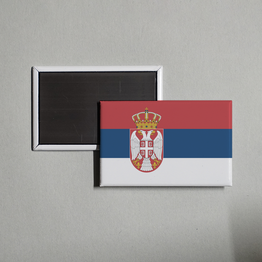 Serbia Flag Fridge Magnet