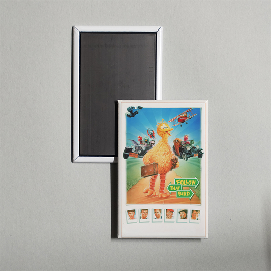 Sesame Street Presents Follow That Bird Mini Movie Fridge Magnet