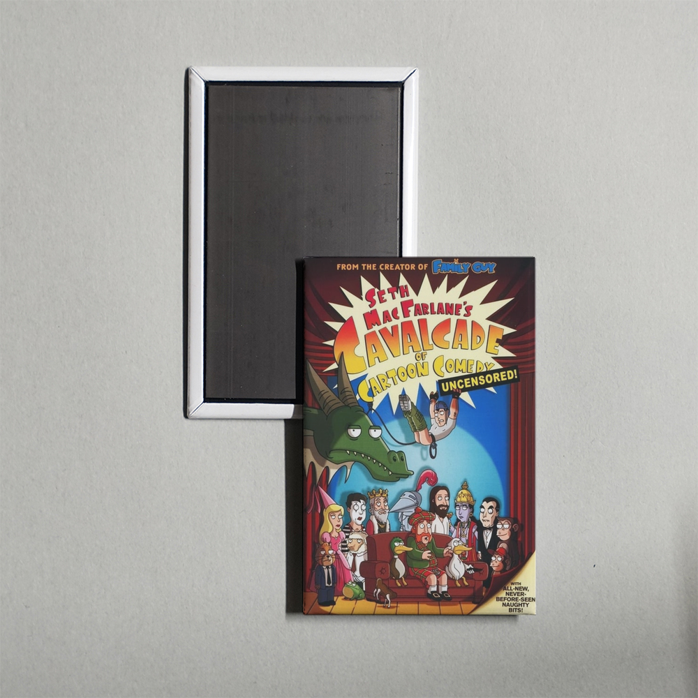 Seth MacFarlane's Cavalcade of Cartoon Comedy TV Show Fridge Magnet