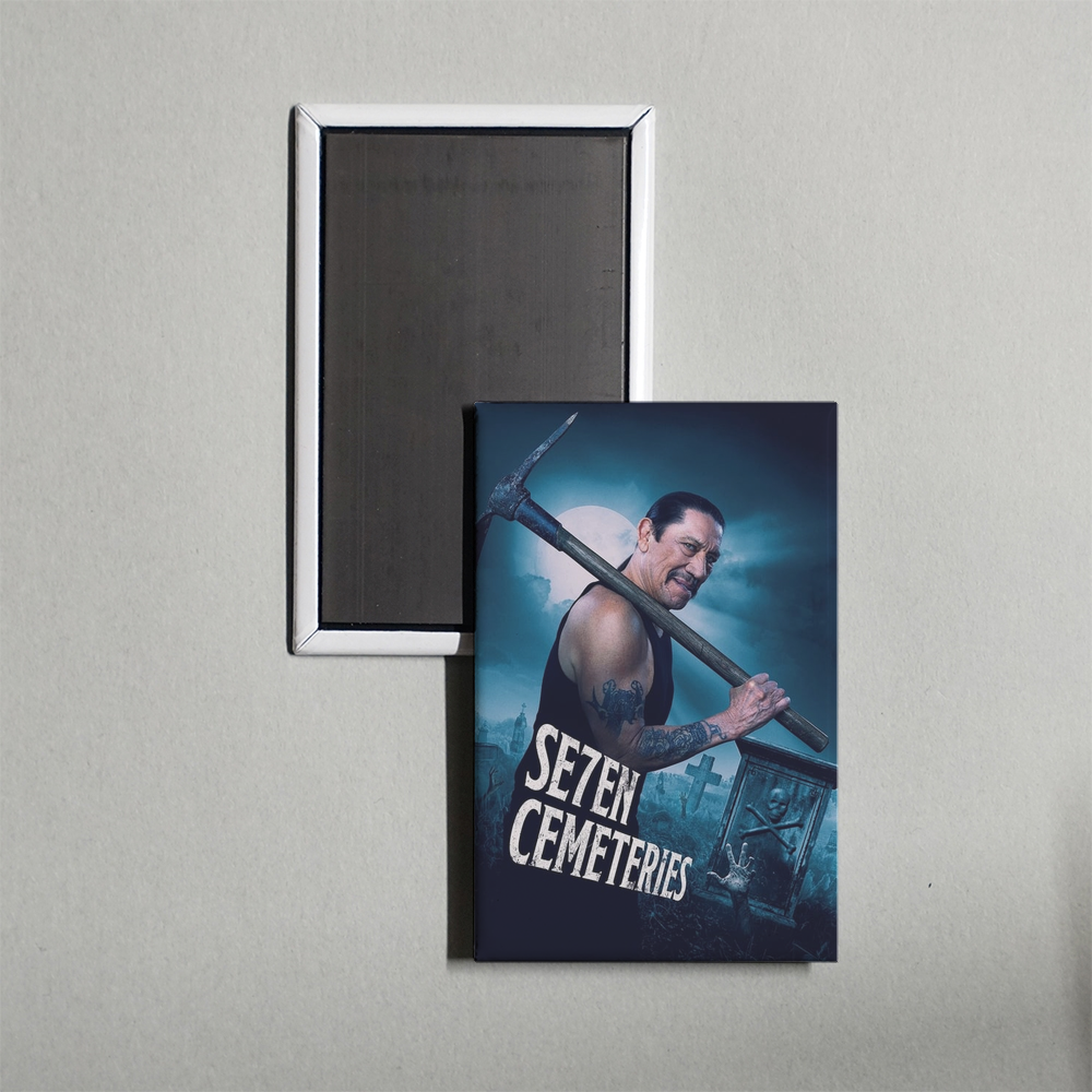Seven Cemeteries Mini Movie Fridge Magnet