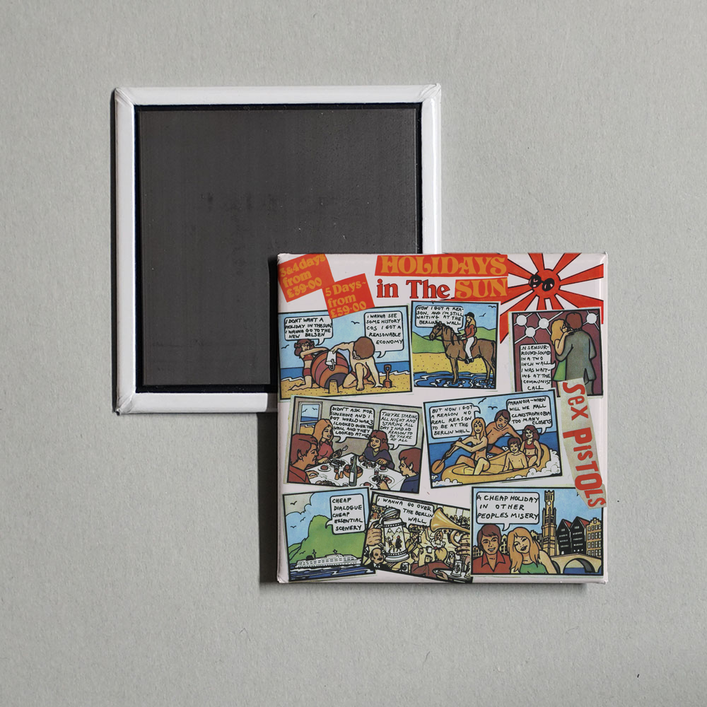 Sex Pistols - Holidays In The Sun Album Cover Fridge Magnet