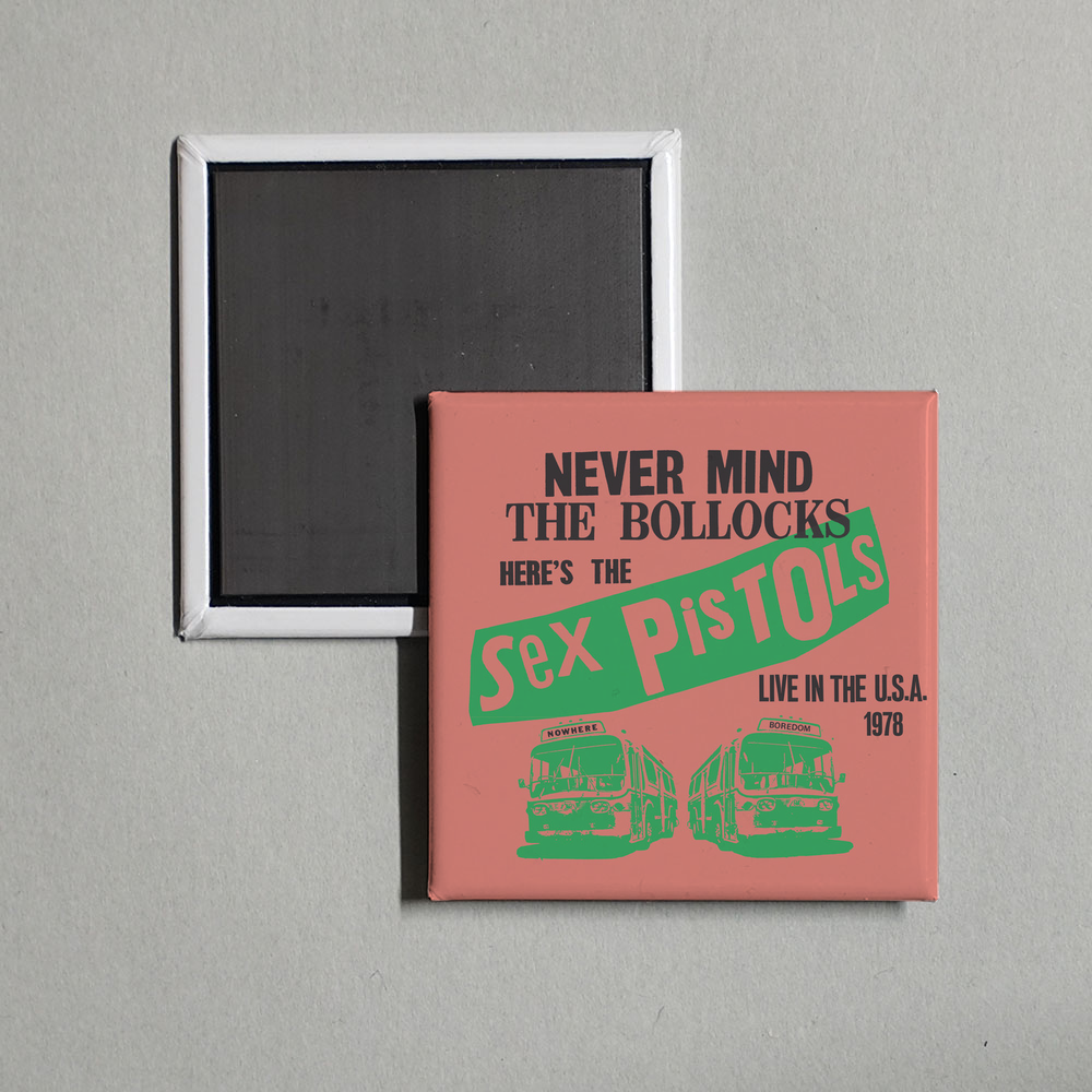 Sex Pistols - Live In The USA 1978 Album Cover Fridge Magnet