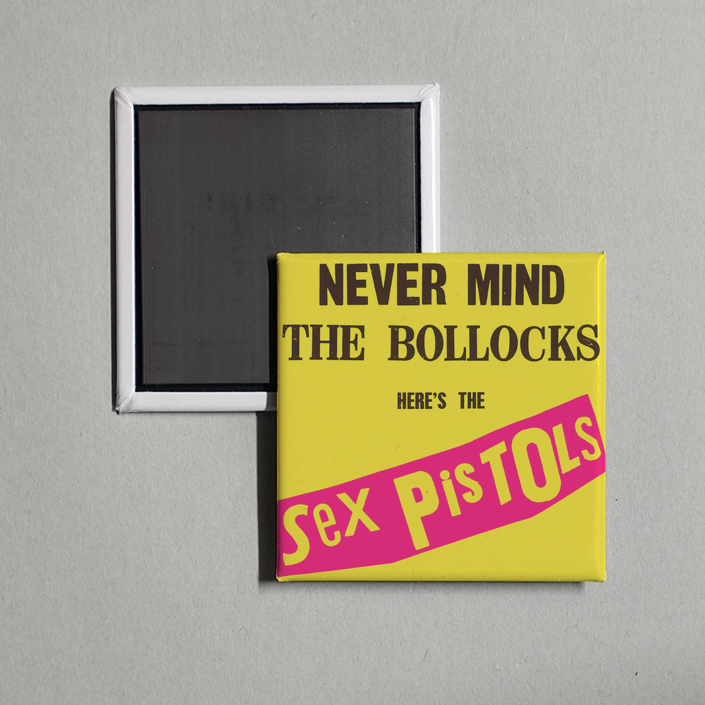 Sex Pistols - Never Mind the Bollocks Here's the Sex Pistols Yellow Album Cover Fridge Magnet