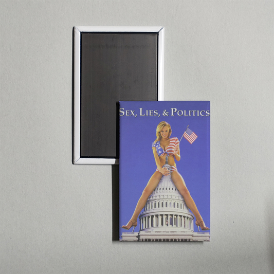 Sex, Lies & Politics Mini Movie Fridge Magnet