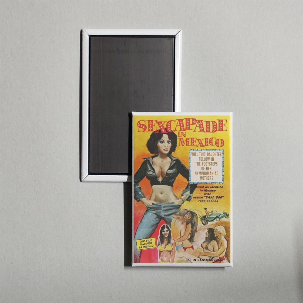Sexcapade in Mexico Mini Movie Fridge Magnet