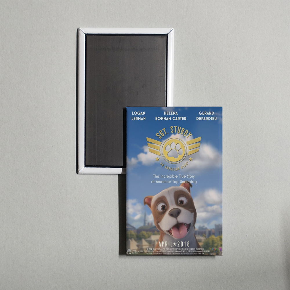 Sgt. Stubby An American Hero Mini Movie Fridge Magnet