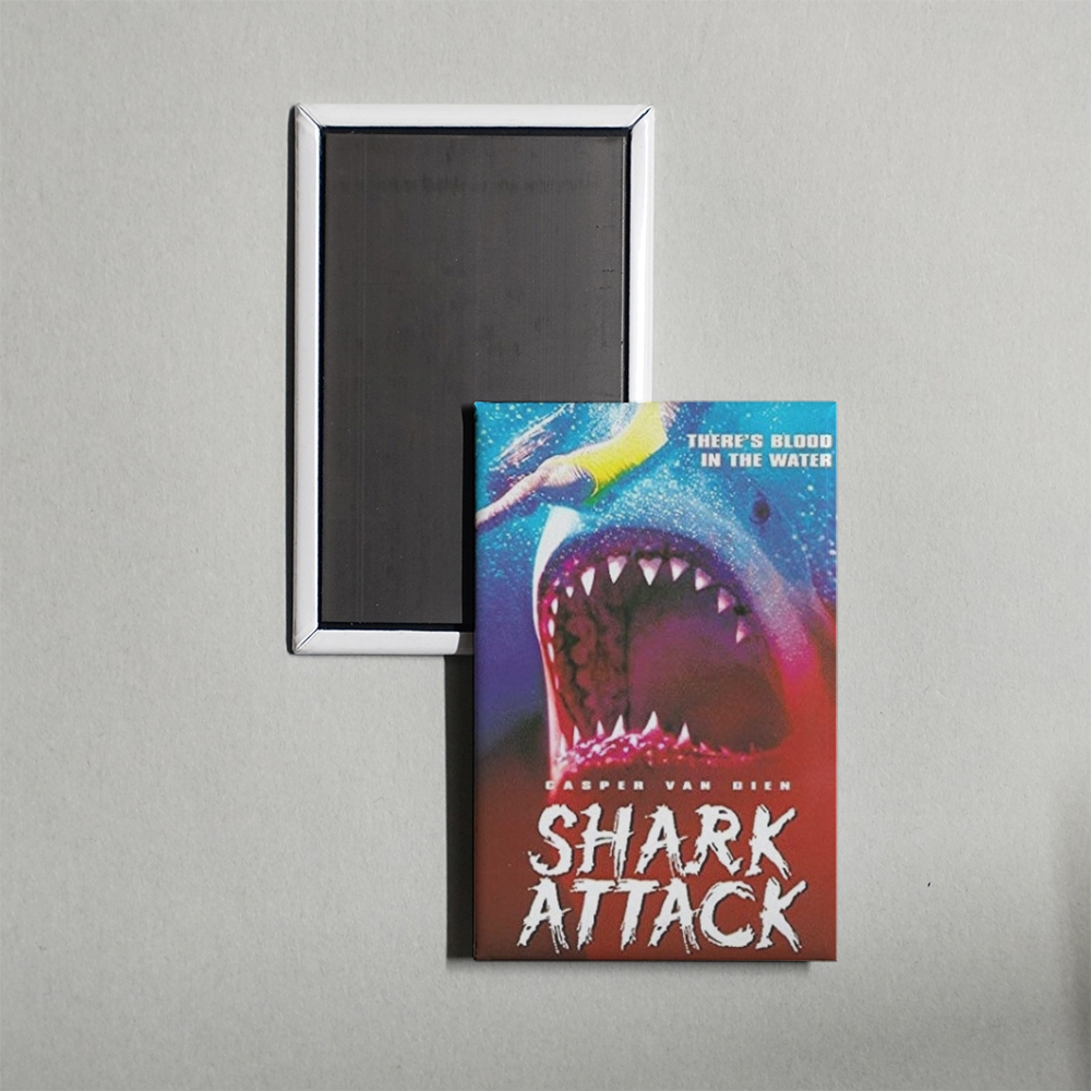 Shark Attack Mini Movie Fridge Magnet