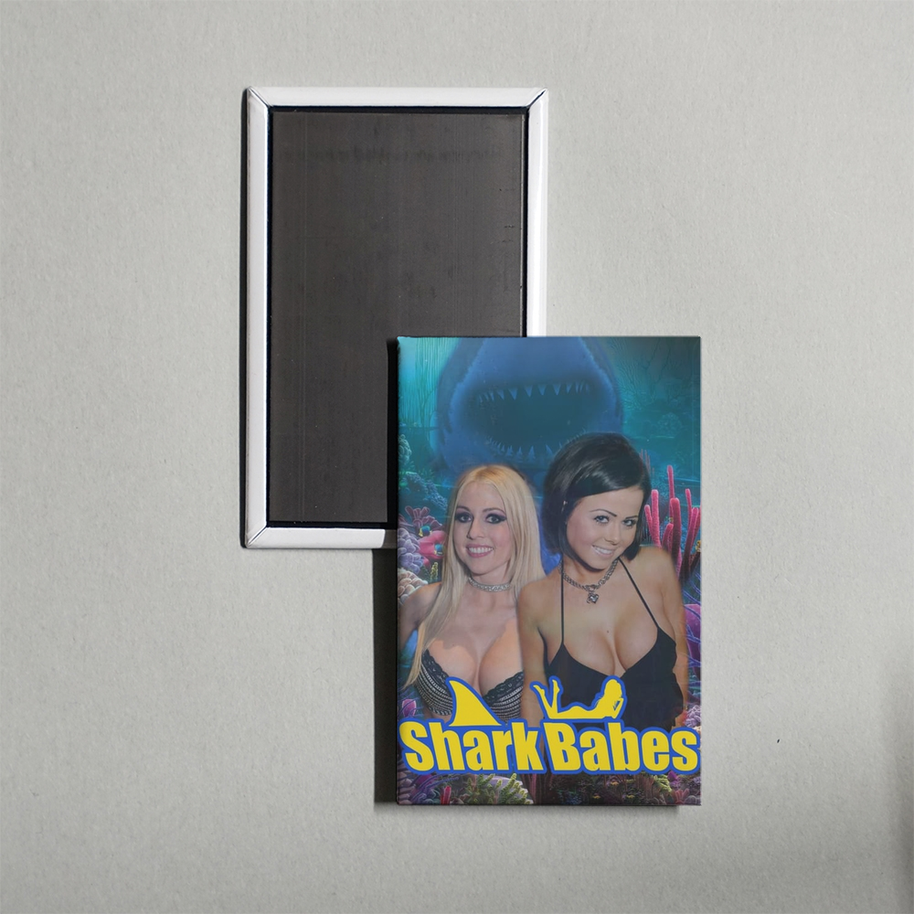 Shark Babes Mini Movie Fridge Magnet