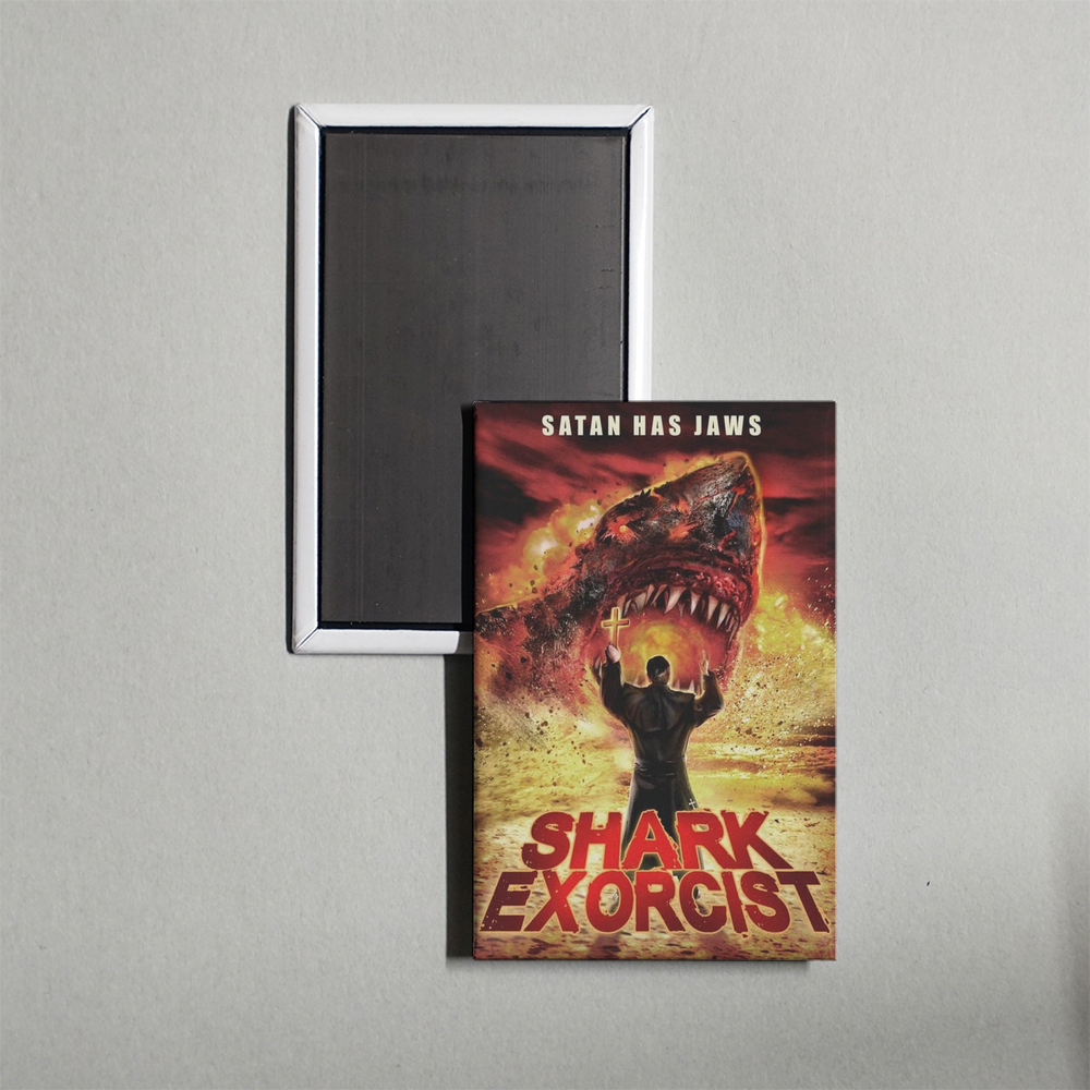 Shark Exorcist Mini Movie Fridge Magnet