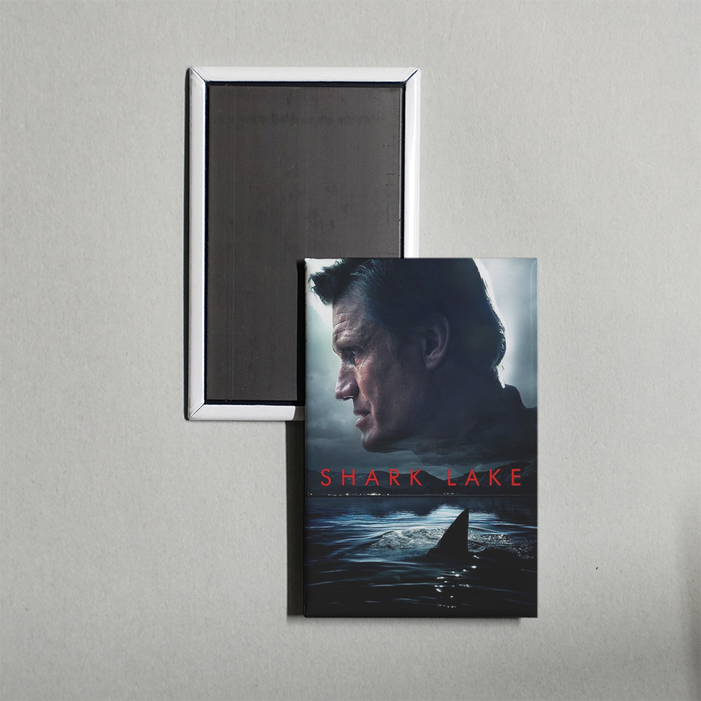 Shark Lake Mini Movie Fridge Magnet
