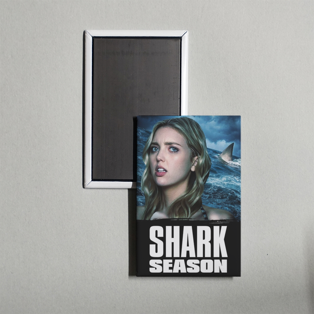 Shark Season Mini Movie Fridge Magnet