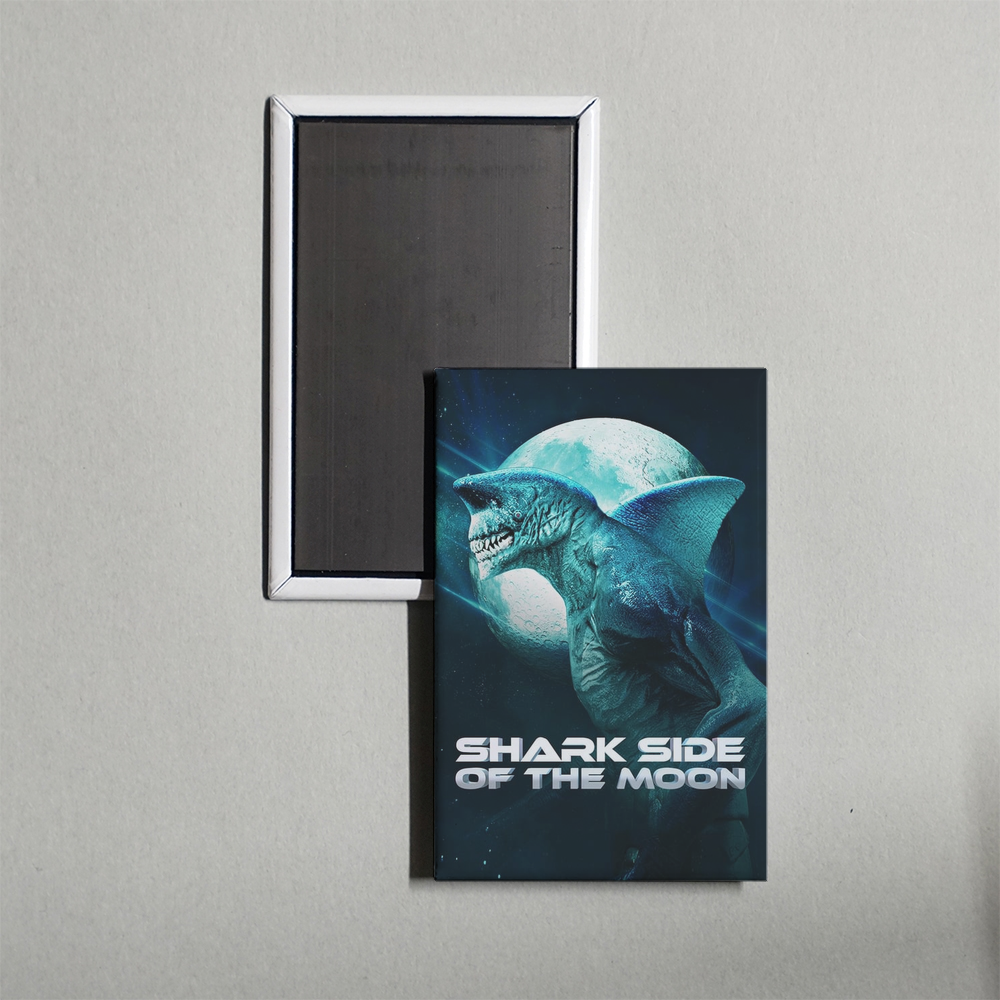Shark Side of the Moon Mini Movie Fridge Magnet