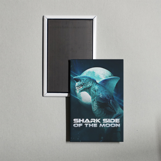 Shark Side of the Moon Mini Movie Fridge Magnet
