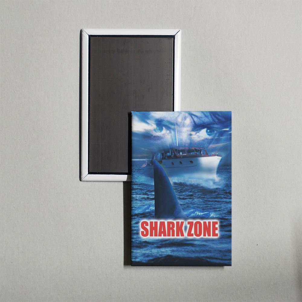 Shark Zone Mini Movie Fridge Magnet